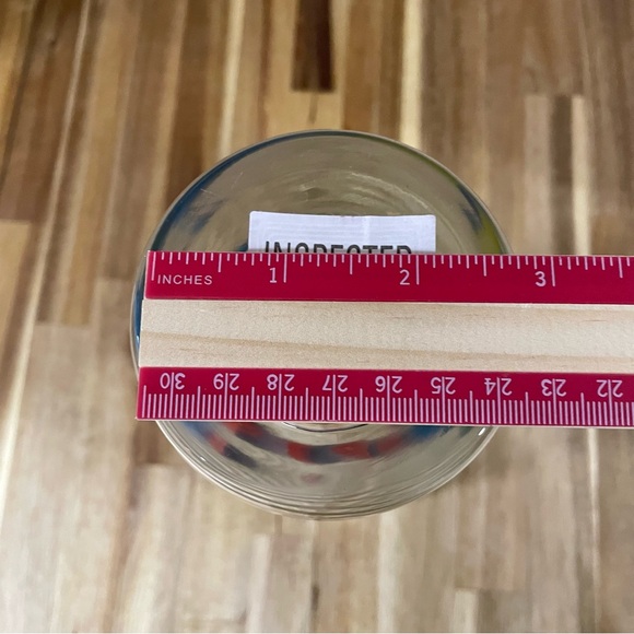 Bohemia Glass Clear Glass Vase Hand Painted Flowers Czech Republic 9.75” Tall - Picture 8 of 10